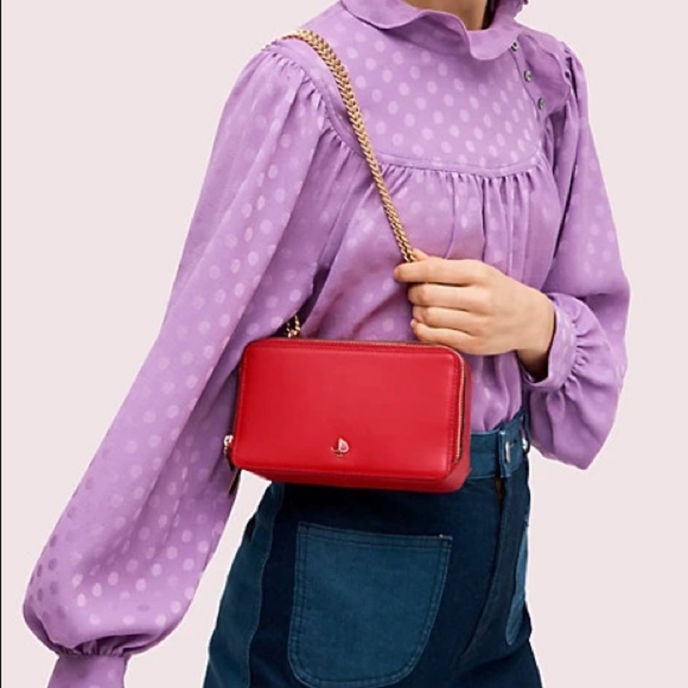 Kate Spade Izzy Small Convertible Crossbody Red